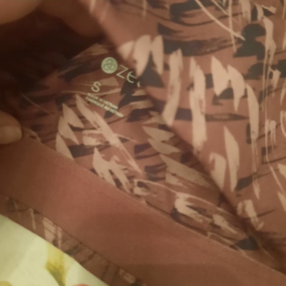 NWOT Zella High Waist Studio Lite Crop Leggings in Brown Marron Brush, - Picture 2 of 4